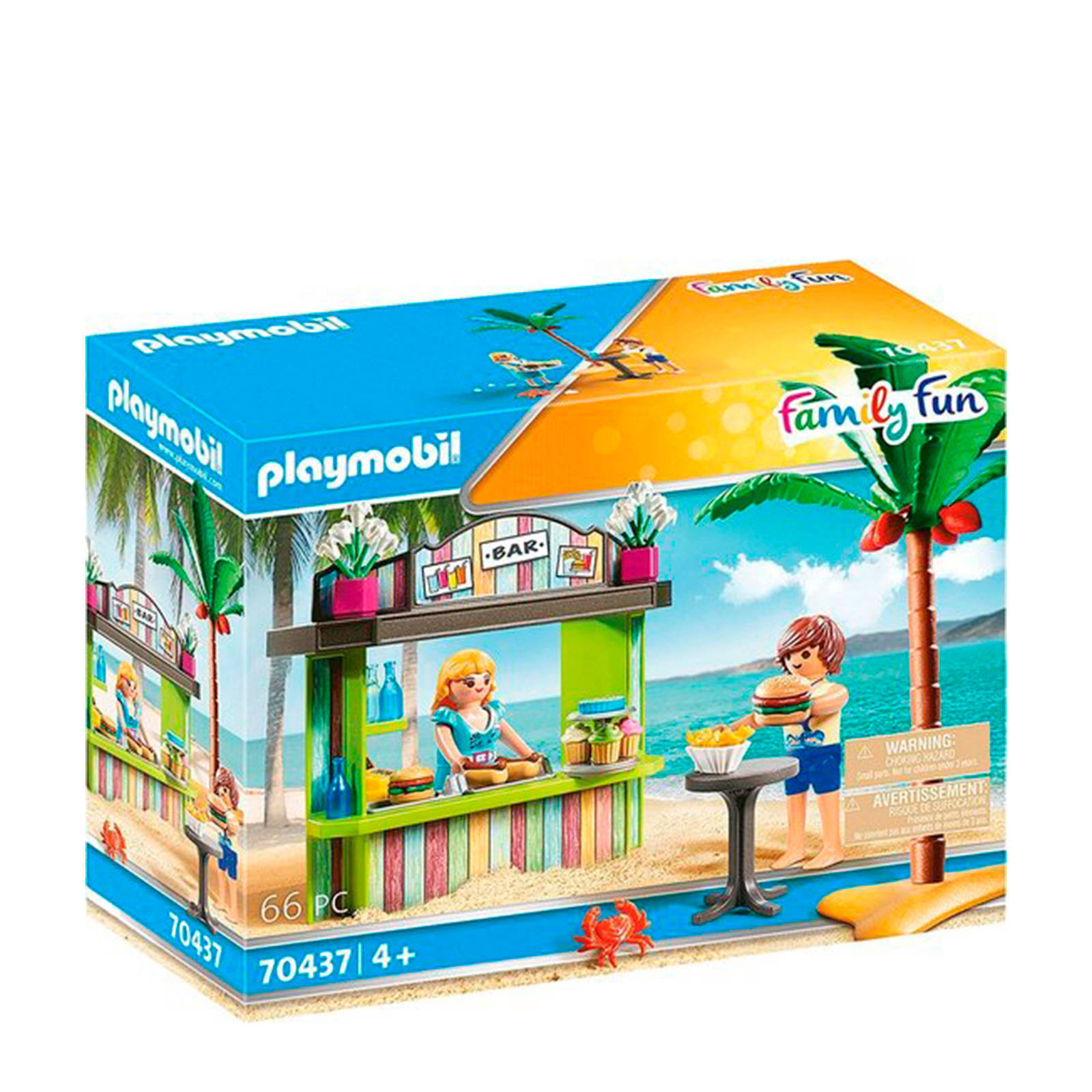 PLAYMOBIL Family Fun Beach Hotel Beach Snack Bar(70437 ) online kopen