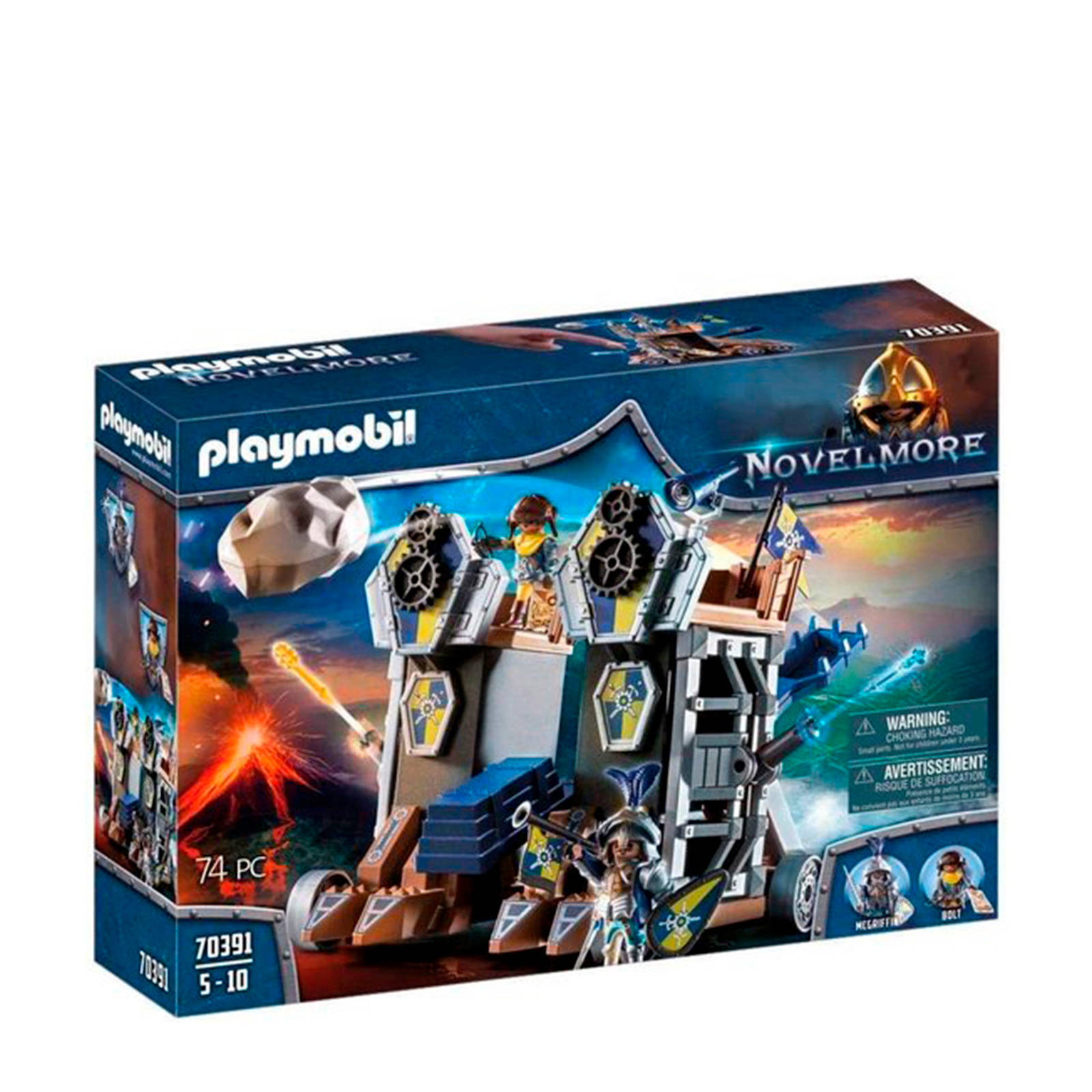 PLAYMOBIL Novelmore Knights Mobile Fortress with Water Cannon(70391 ) online kopen