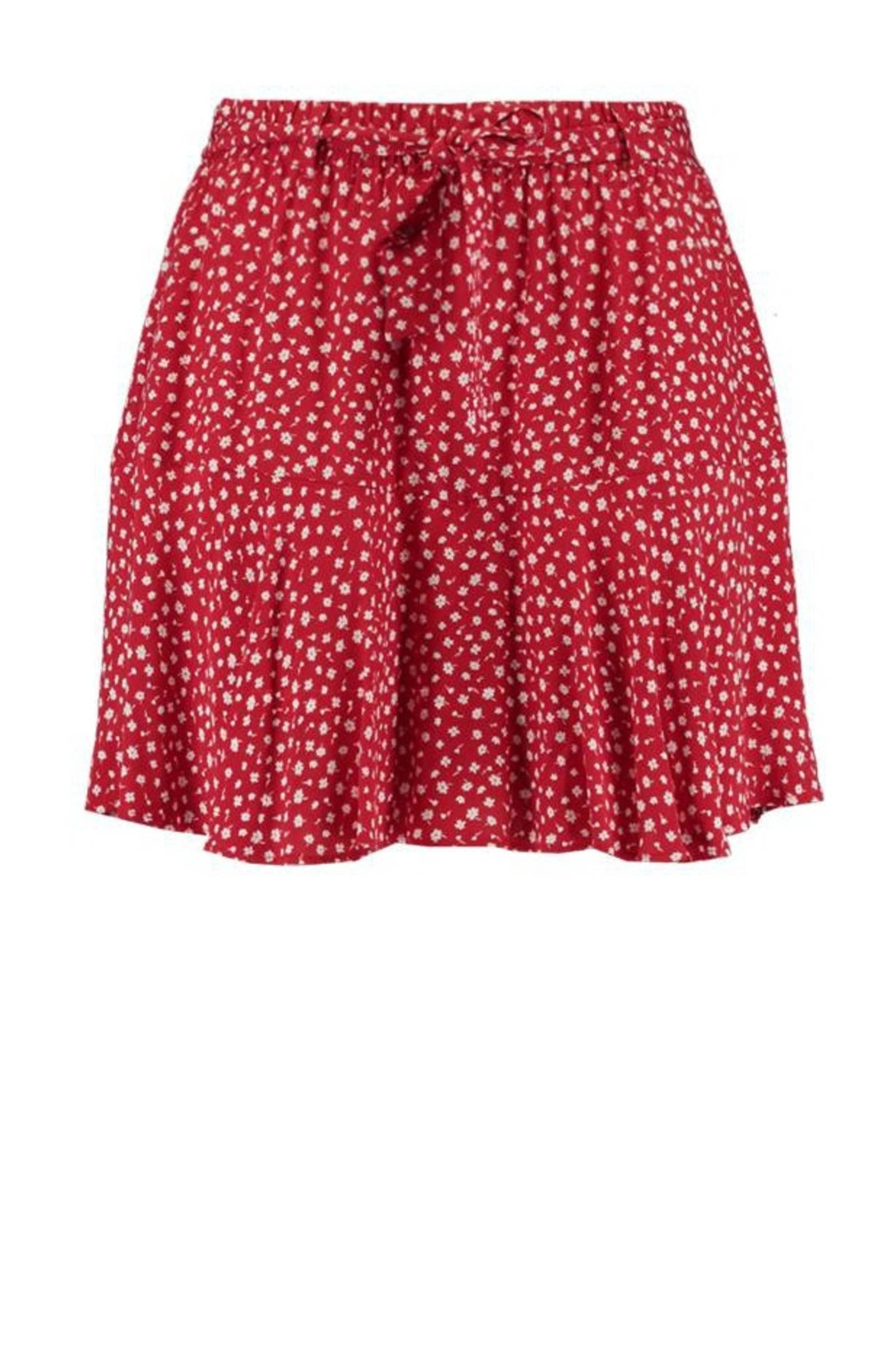 MS Mode gebloemde broekrok rood | wehkamp