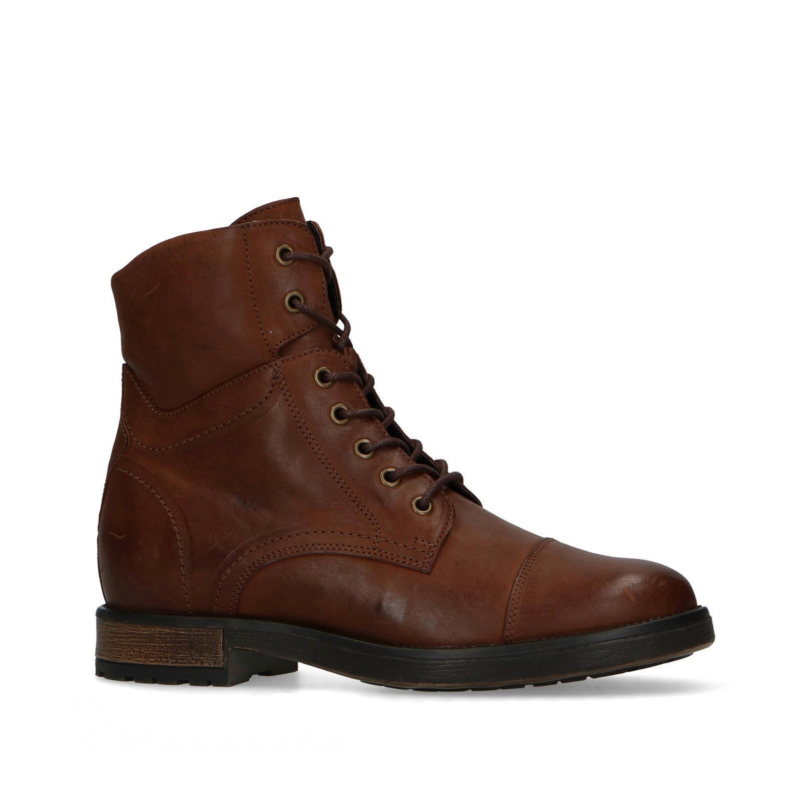 Sacha leren veterboots bruin | wehkamp Sacha leren veterboots cognac | wehkamp