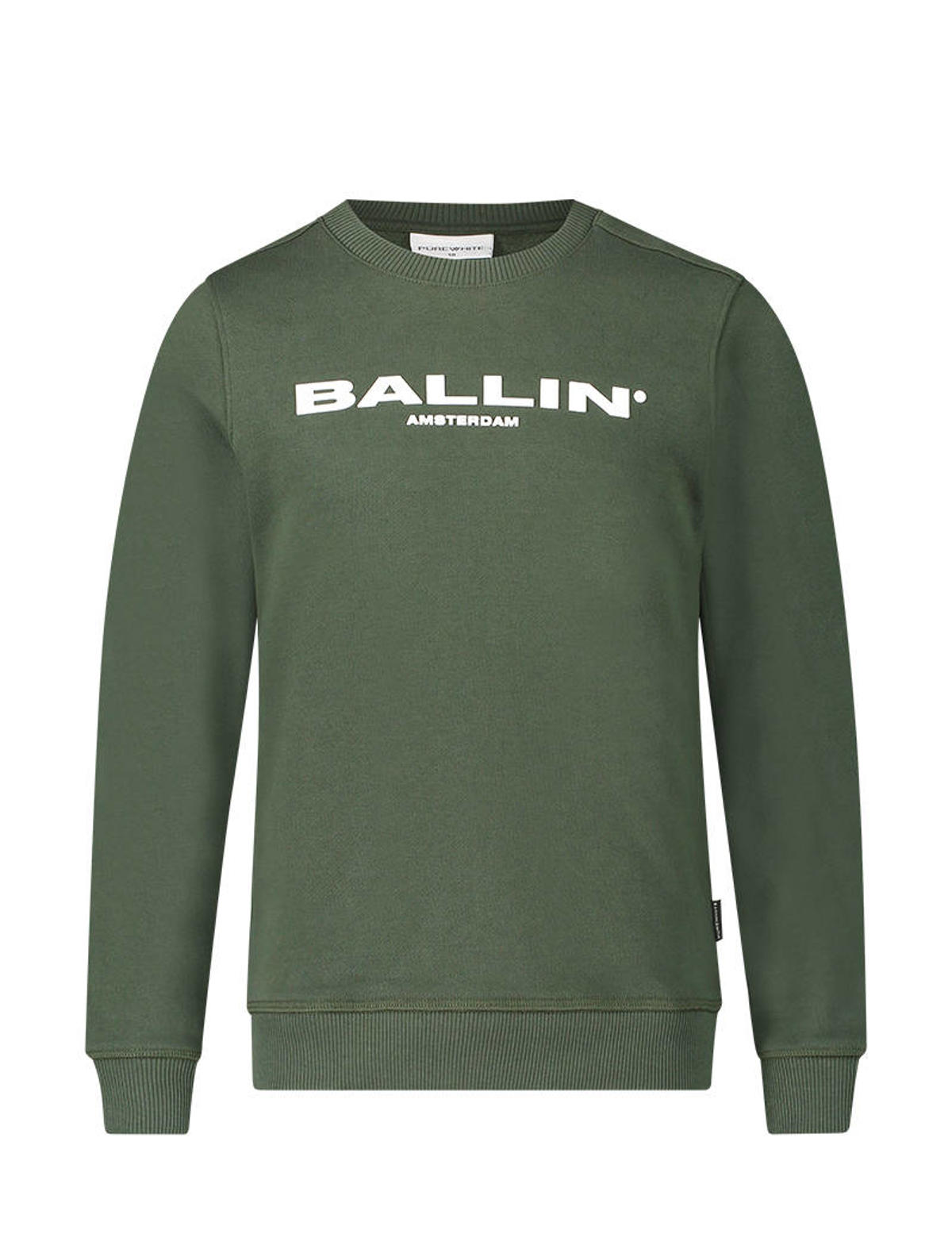 verwerken Vergevingsgezind Mathis Ballin unisex sweater met logo legergroen | wehkamp