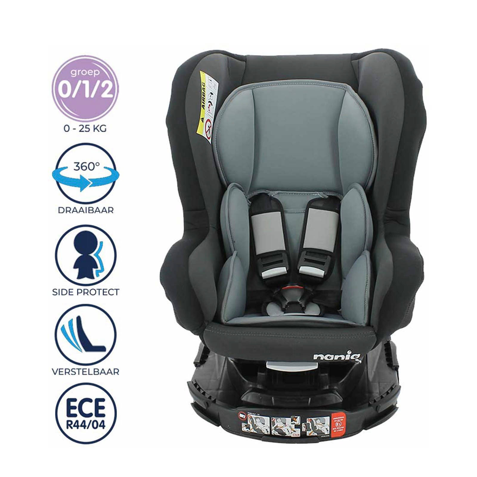 Nania autostoel Groep 0/1/2 - REVO ACCESS - GREY | wehkamp