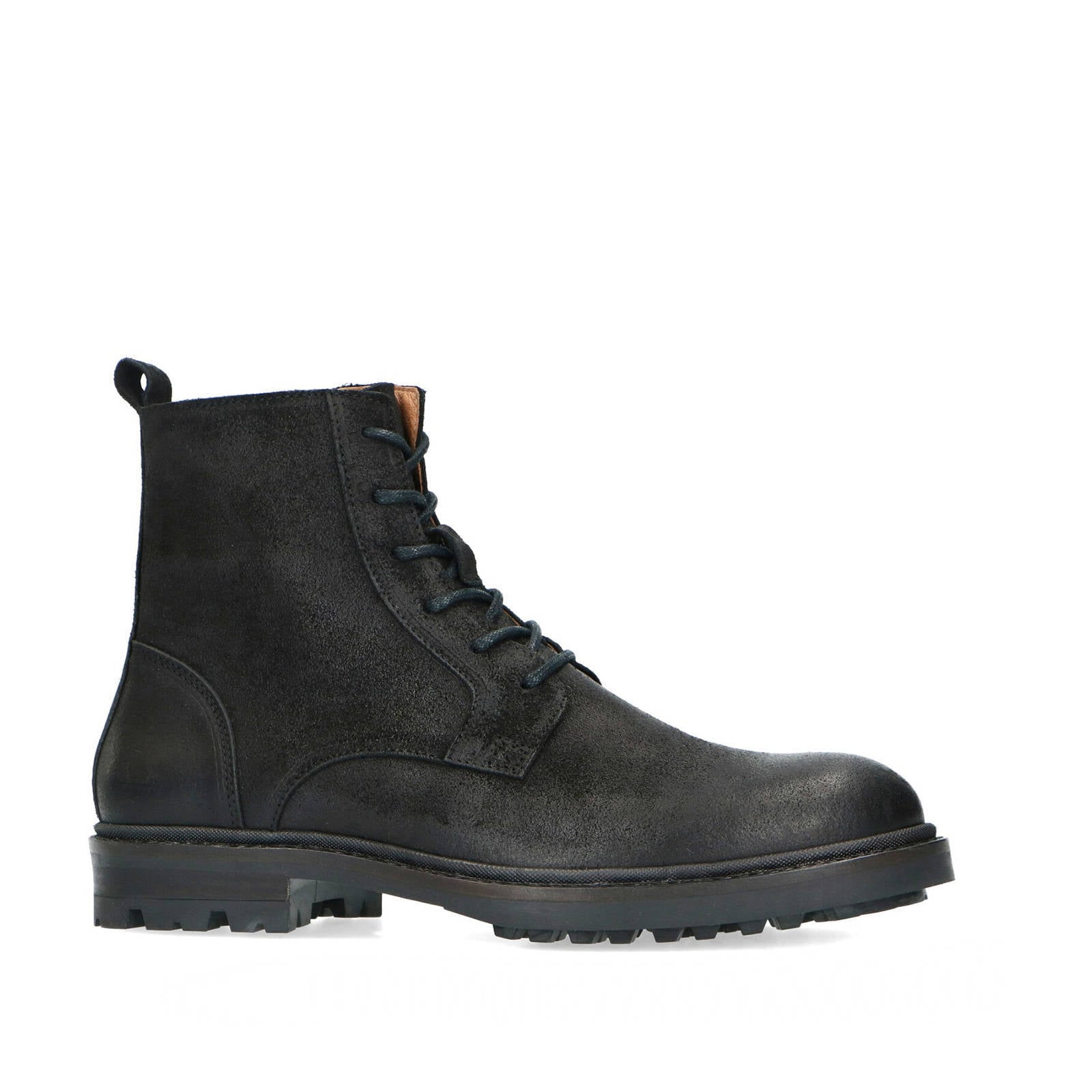Sacha suède veterboots zwart | wehkamp