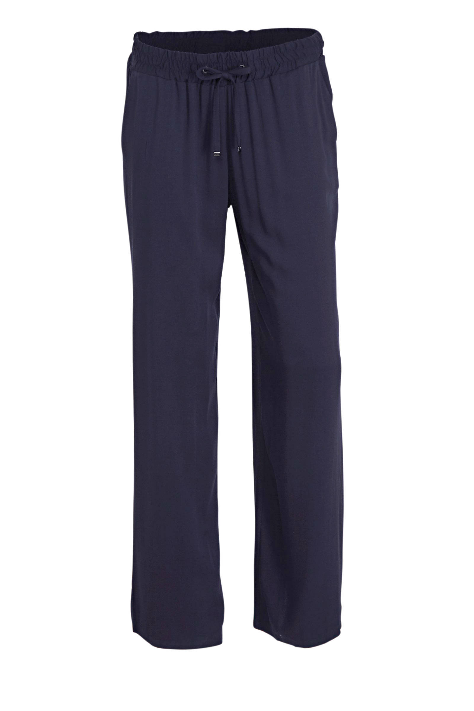 C\u0026A Yessica straight fit broek donkerblauw | wehkamp