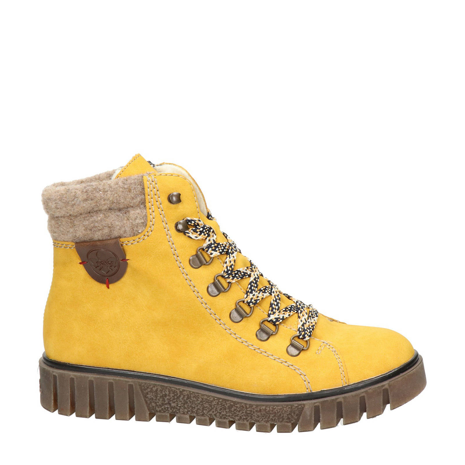 Rieker veterschoenen geel | wehkamp