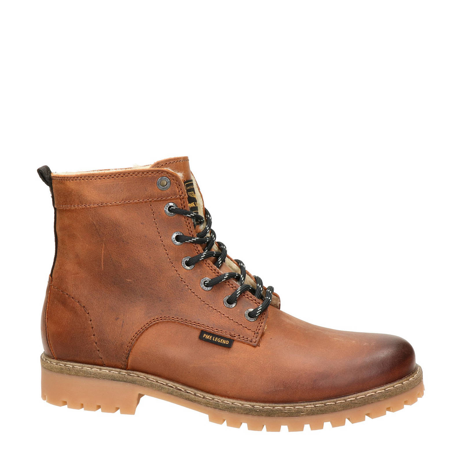 PME Legend Stratorib veterboots cognac | wehkamp