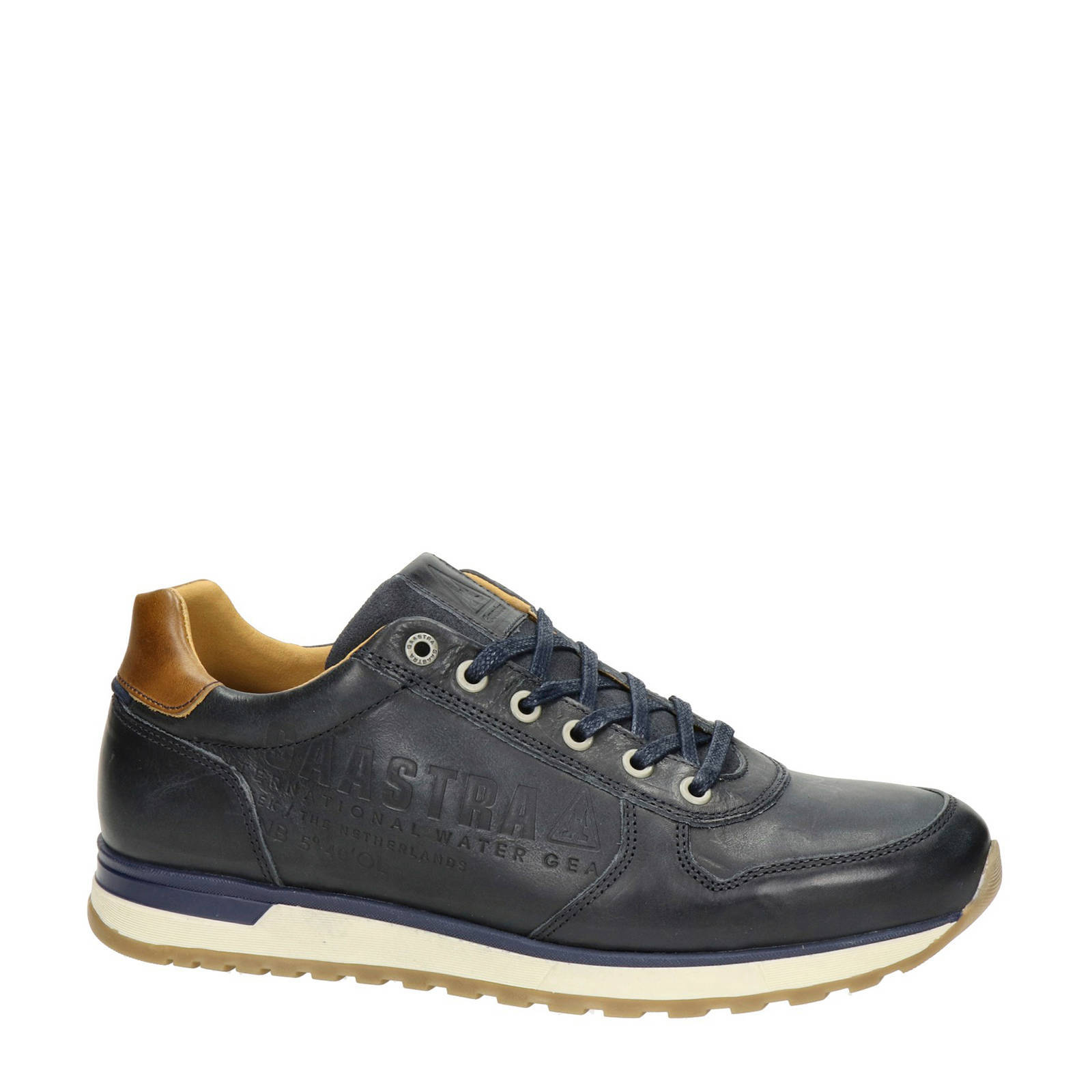 Gaastra leren sneakers blauw kopen Morgen in huis wehkamp