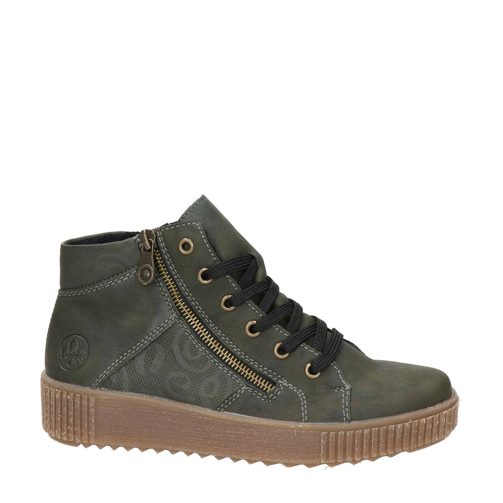 Rieker veterboots kaki | wehkamp