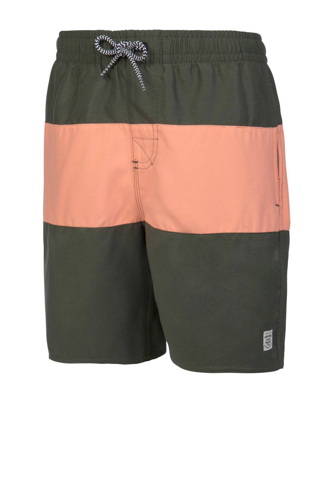 Protest zwemshort Beagle JR met all over print blauw, Thyme