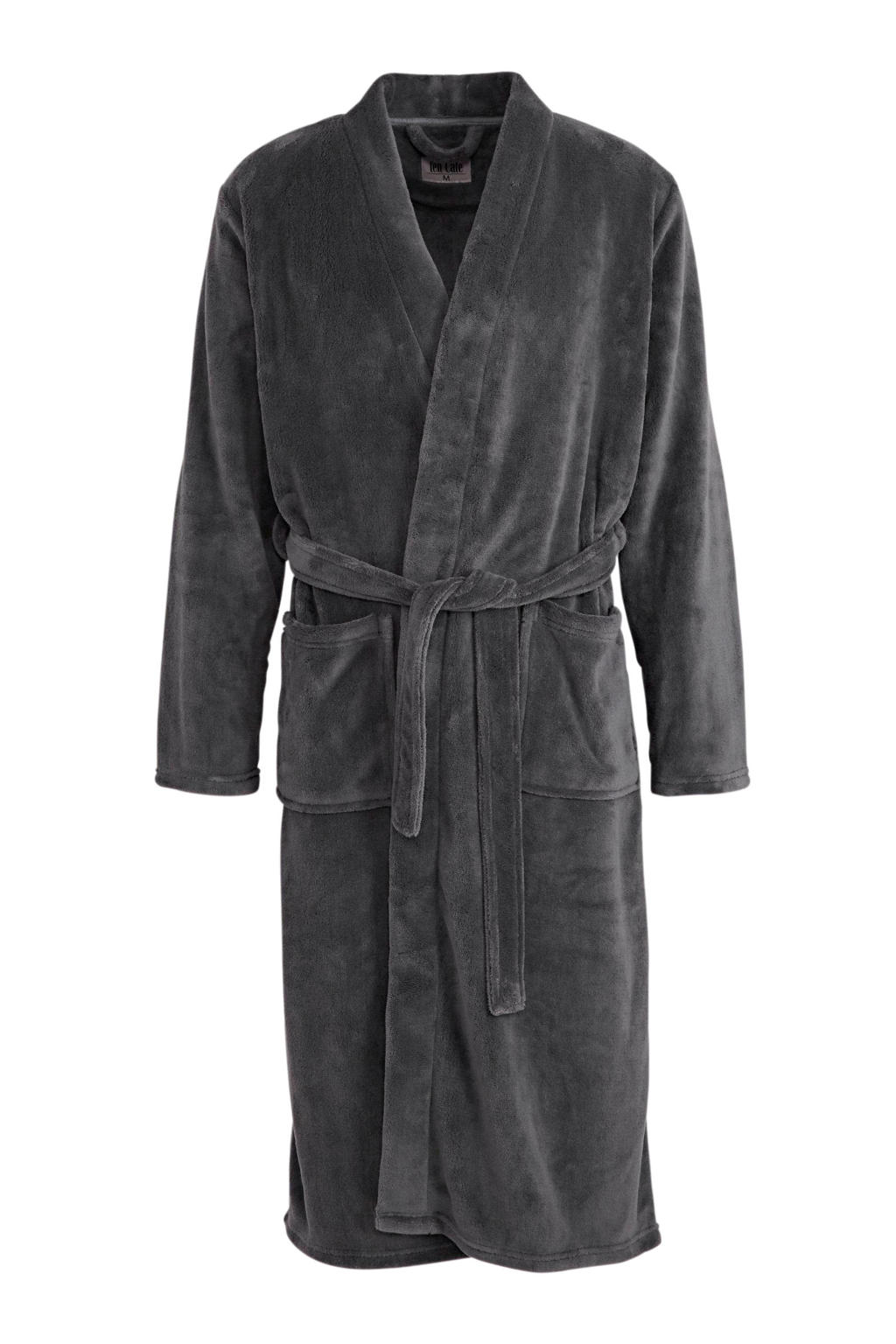 ten Cate fleece badjas antraciet