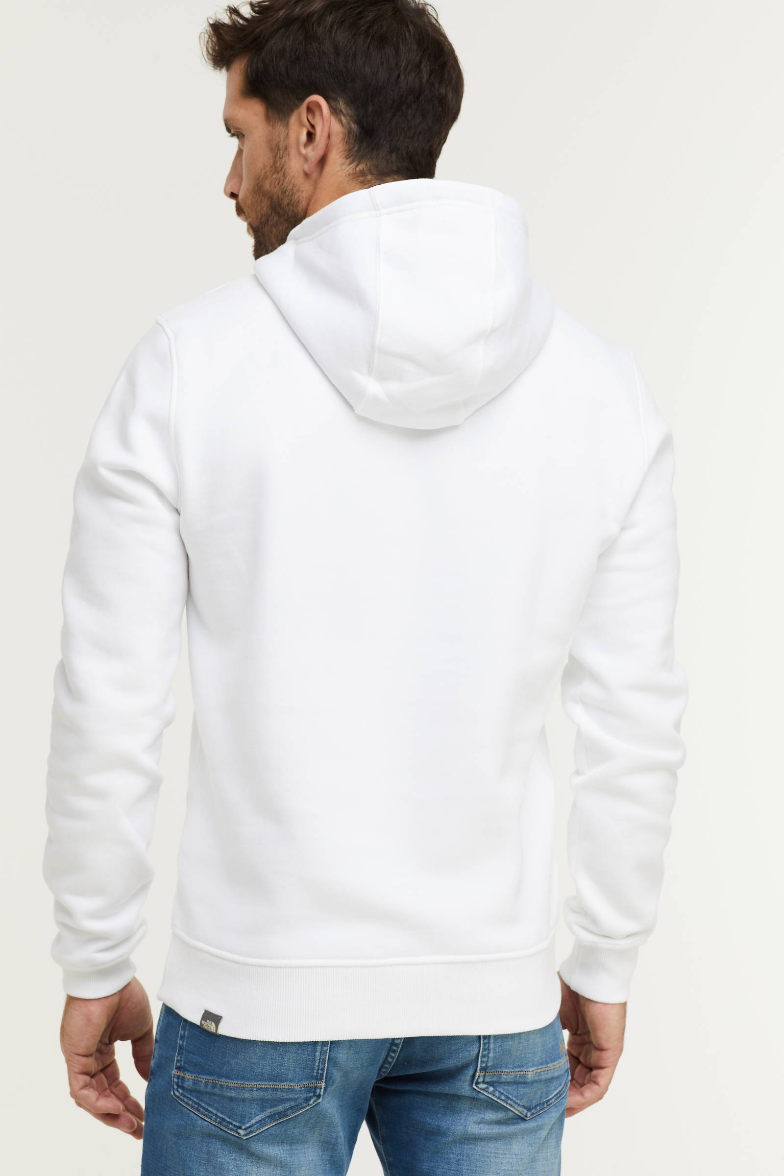 The North Face hoodie wit zwart wehkamp