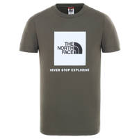 The North Face unisex T-shirt Box grijs/wit, Grijs/wit