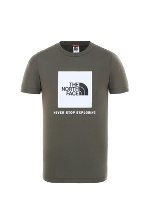 unisex T-shirt Box grijs/wit