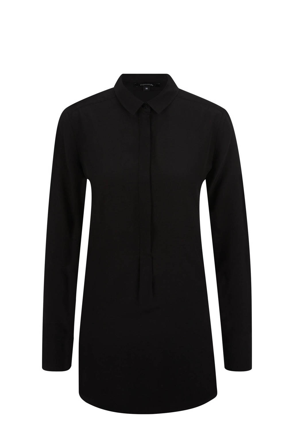 comma blouse zwart, Zwart