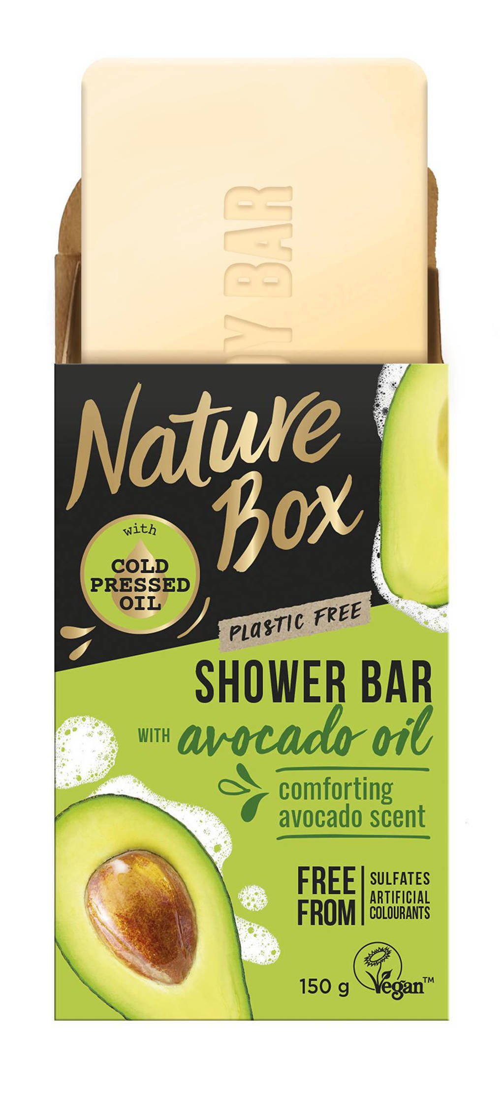 Nature Box Avocado showerbar zeep - 100 gr