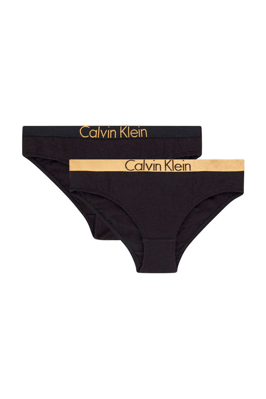 CALVIN KLEIN slip Bikini (set van 2), Zwart/oranje