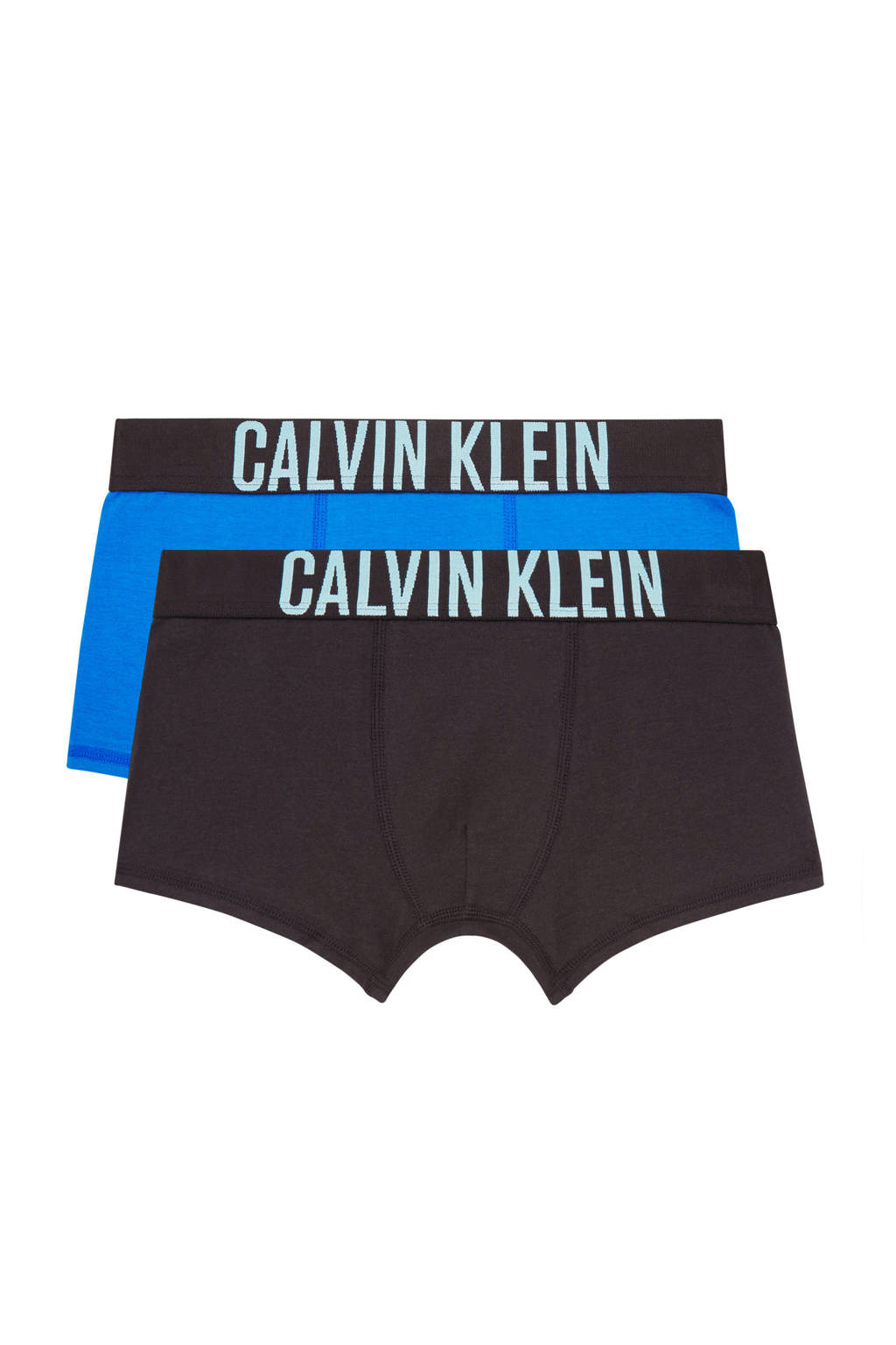 CALVIN KLEIN boxershort - set van 2 blauw/zwart, Blauw/zwart