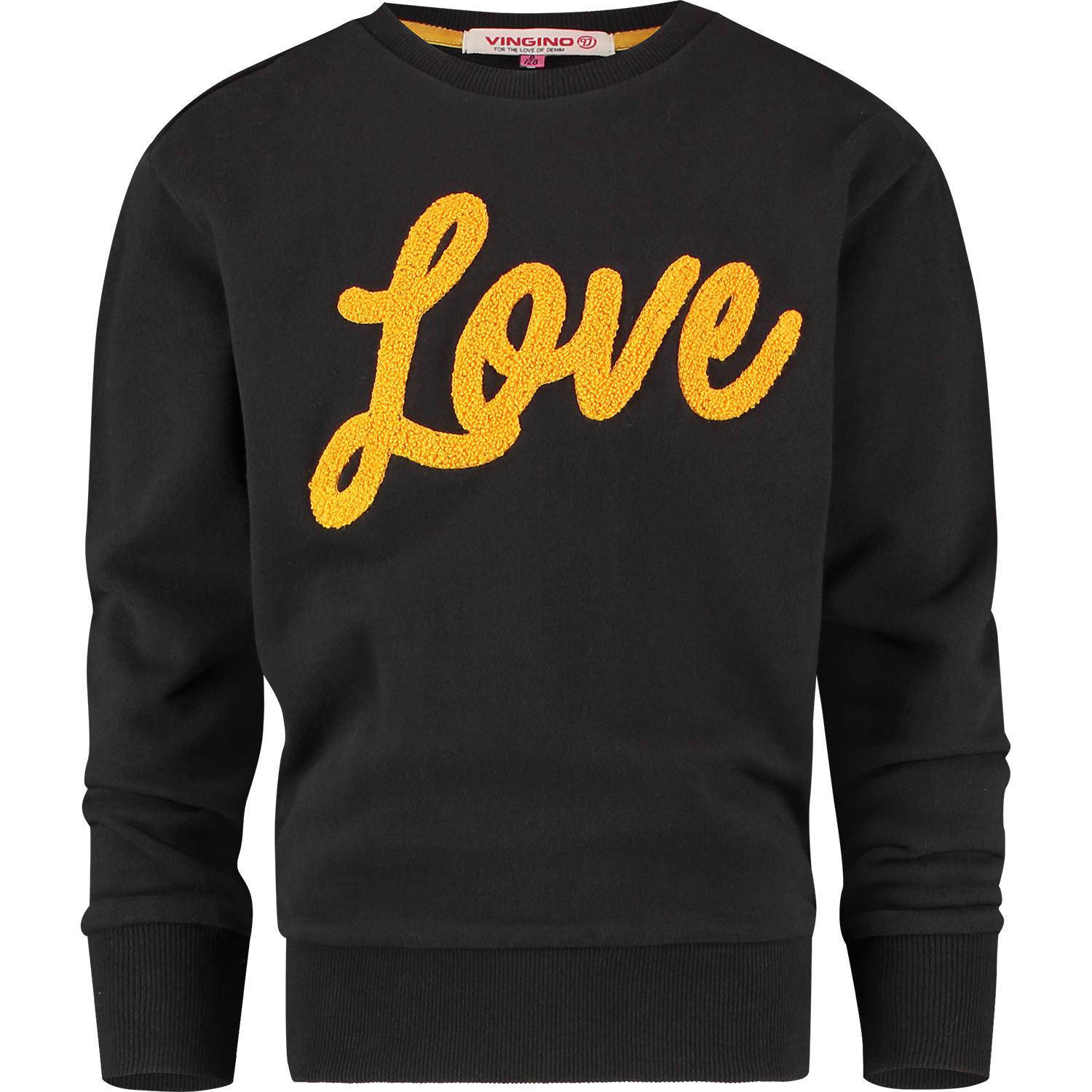Vingino sweater Novela met tekst zwartgeel | wehkamp Vingino sweater Nuck | wehkamp