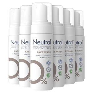 Wehkamp Neutral Parfumvrije gezichtsreinigingslotion - 6 x 150 ml - voordeelverpakking aanbieding