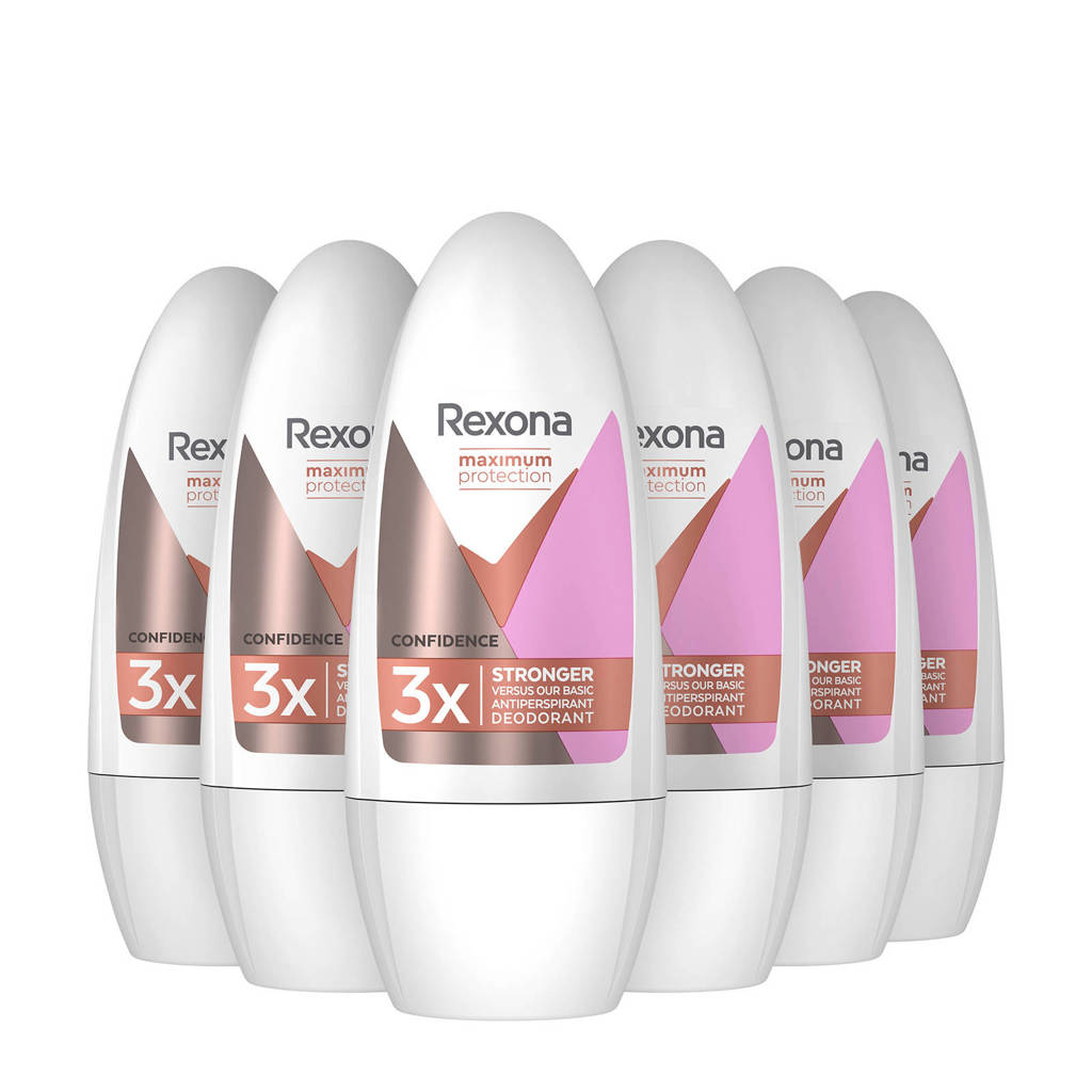 Rexona Maximum Protection Confidence deodorant roller - 6 x 50 ml