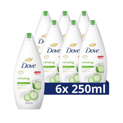 Dove Refreshing douchegel - 6 x 250 ml