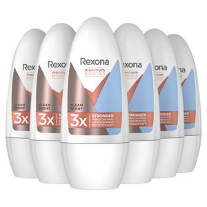 Maximum Protection Clean Scent deodorant roller - 6 x 50 ml - voordeelverpakking