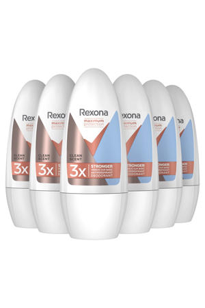 Maximum Protection Clean Scent deodorant roller - 6 x 50 ml - voordeelverpakking