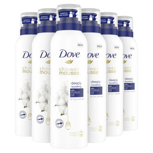 Wehkamp Dove Cotton Oil doucheschuim - 6 x 200 ml aanbieding