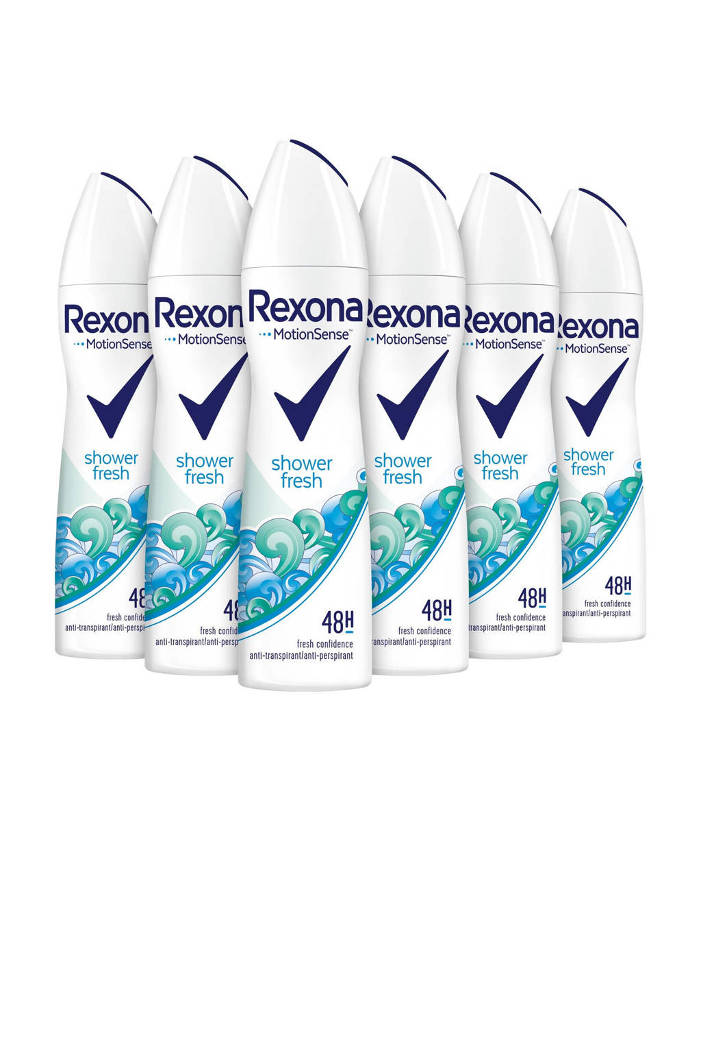 Rexona Women Shower Fresh anti-transpirant spray - 6 x 150 ml