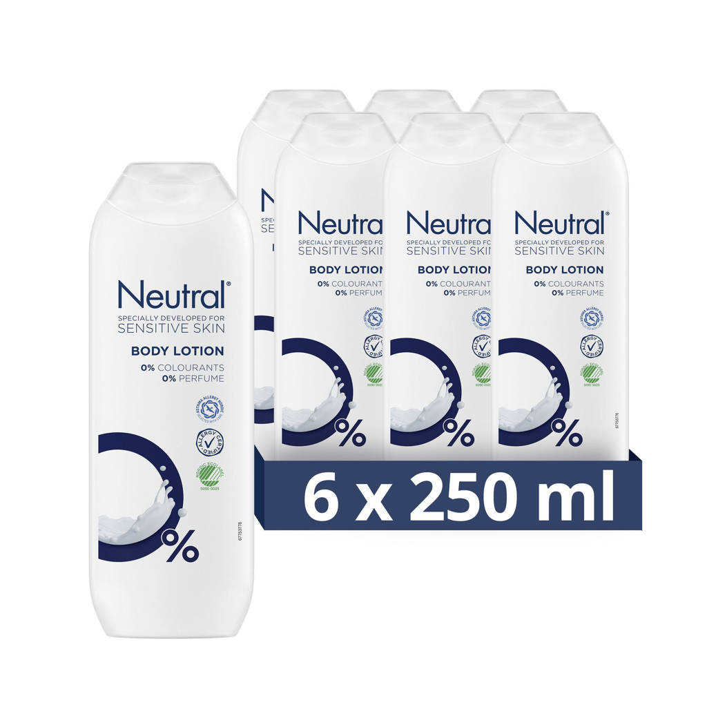 Neutral Neutral 0% bodylotion - 6 x 250 ml - voordeelverpakking