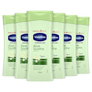 Wehkamp-Vaseline Aloe Soothe body lotion - 6 x 400 ml-aanbieding Wehkamp-Vaseline Aloe Soothe body lotion - 6 x 400 ml-aanbieding