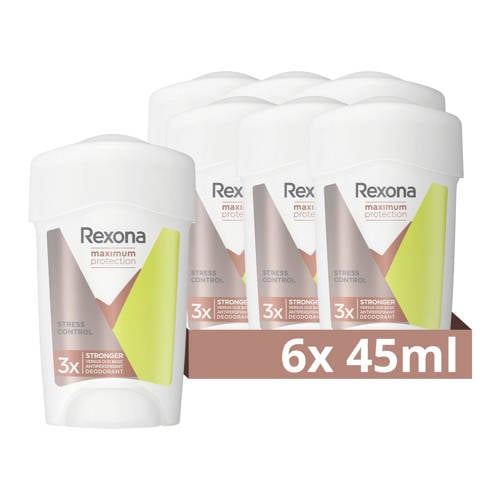 Wehkamp Rexona Women Maximum Protection Stress Control anti-transpirant deodorant stick - 6 x 45 ml aanbieding