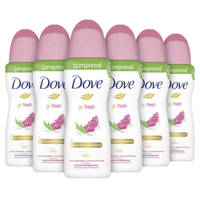 Dove Go Fresh Pomegranate anti-transpirant spray - 6 x 75 ml - voordeelverpakking