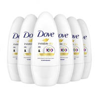 Dove Invisible Dry roller deodorant - 6 x 50 ml - voordeelverpakking