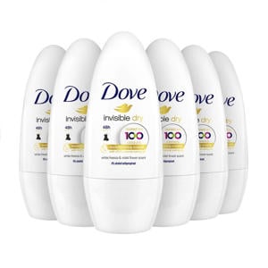 Invisible Dry roller deodorant - 6 x 50 ml - voordeelverpakking