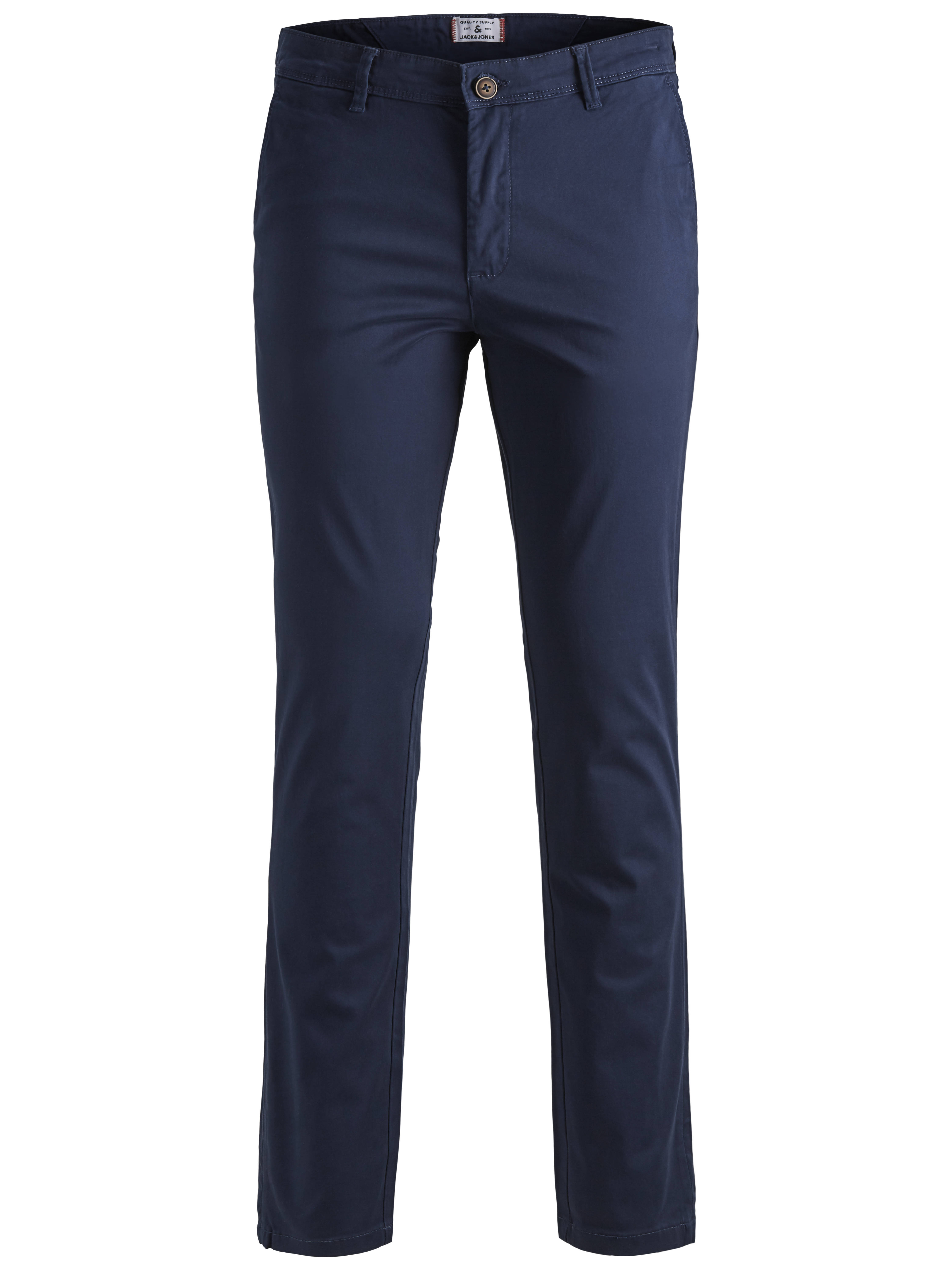 JACK & JONES PLUS SIZE slim fit broek JJIMARCO JJBOWIE Plus Size donkerblauw online kopen