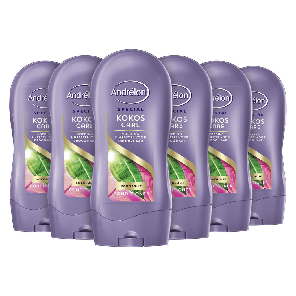 Andrelon Special Kokos Care Conditioner - 6 x 300 ml - Voordeelverpakking