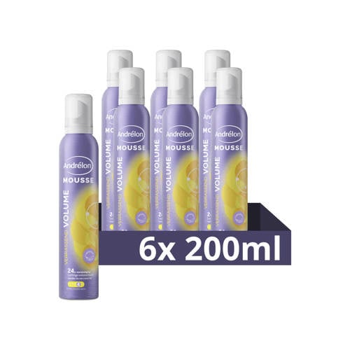 Wehkamp Andrélon Verrassend Volume mousse - 6 x 200 ml aanbieding