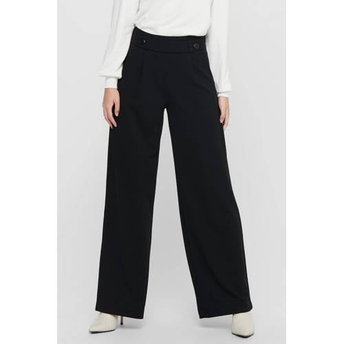 JDY high waist wide leg broek JDYGEGGO zwart afbeelding