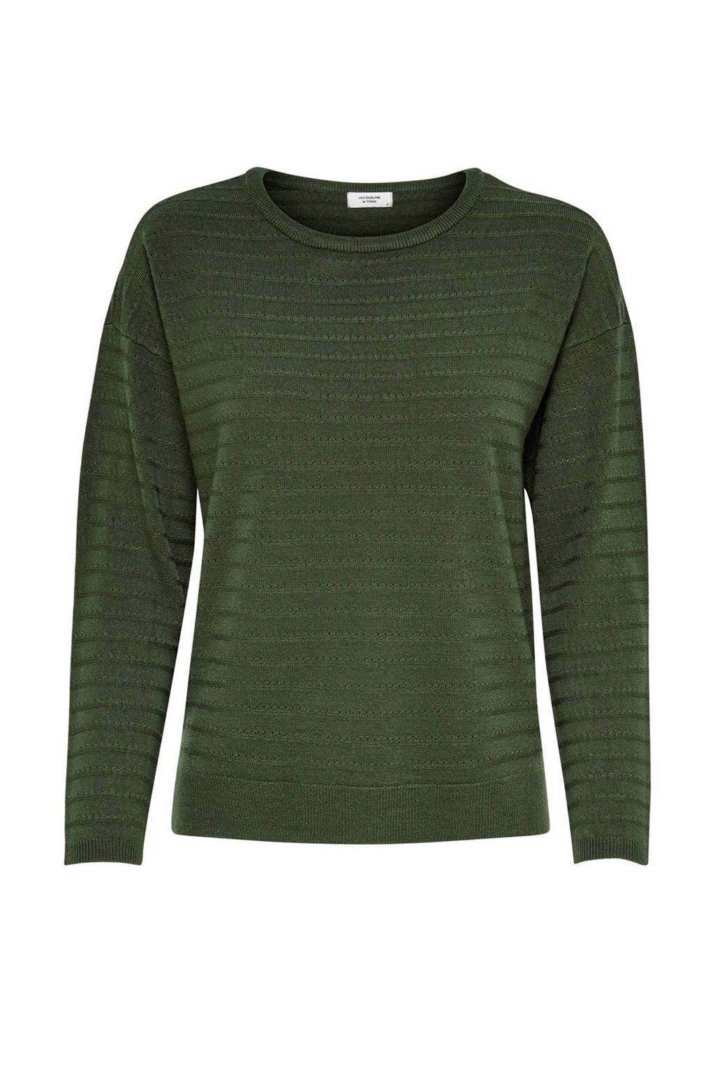 JACQUELINE DE YONG trui met structuur groen, Groen