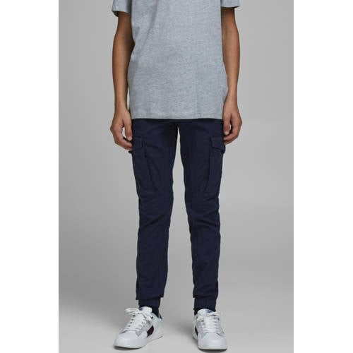 JACK & JONES JUNIOR cargobroek JJIPAUL donkerblauw afbeelding