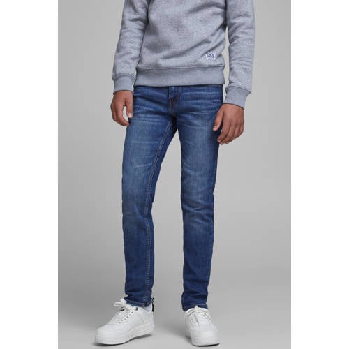 JACK & JONES JUNIOR slim fit jeans JJIGLENN stonewashed afbeelding
