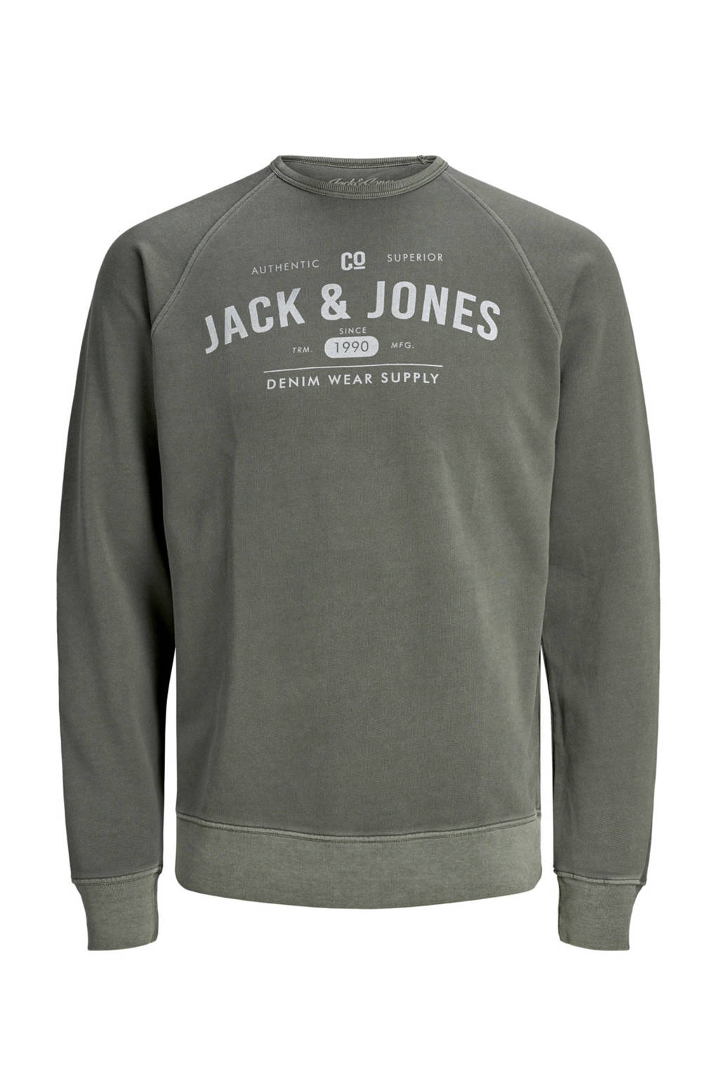 JACK & JONES JUNIOR sweater met logo forest night, Forest night