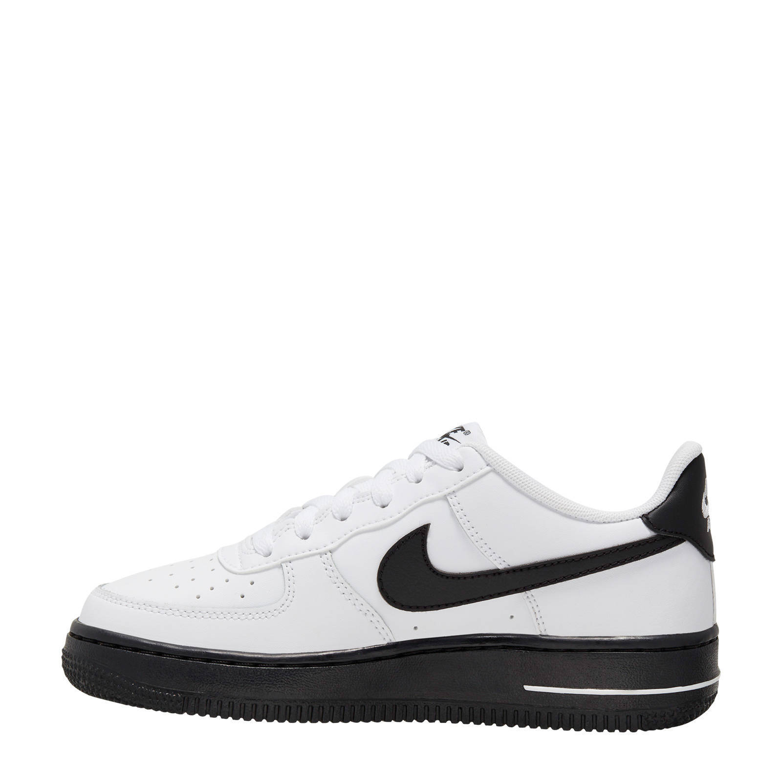nike sneakers wit leer