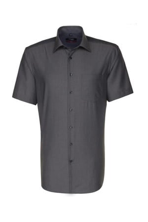 regular fit overhemd grijs