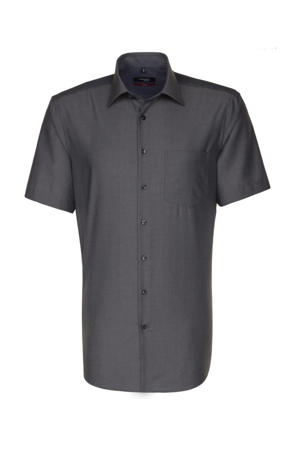 regular fit overhemd grijs