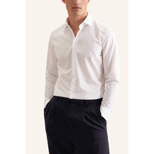 Seidensticker slim fit overhemd wit afbeelding