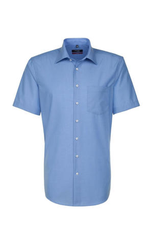 regular fit overhemd blauw