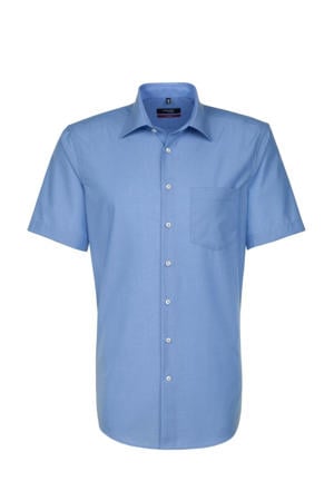 regular fit overhemd blauw