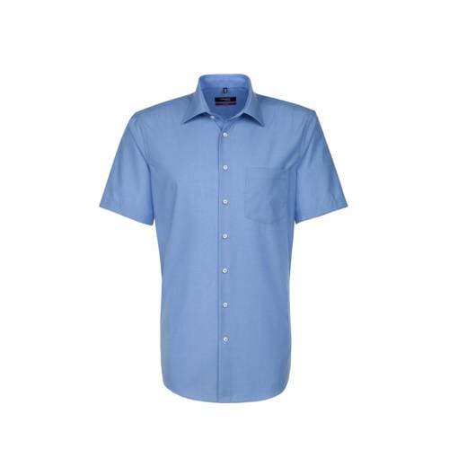 Seidensticker regular fit overhemd blauw afbeelding